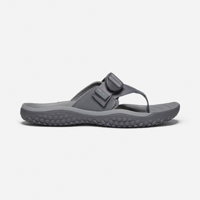 Keen SOLR Toe Post Flip Flops - Men's Grey Sandals